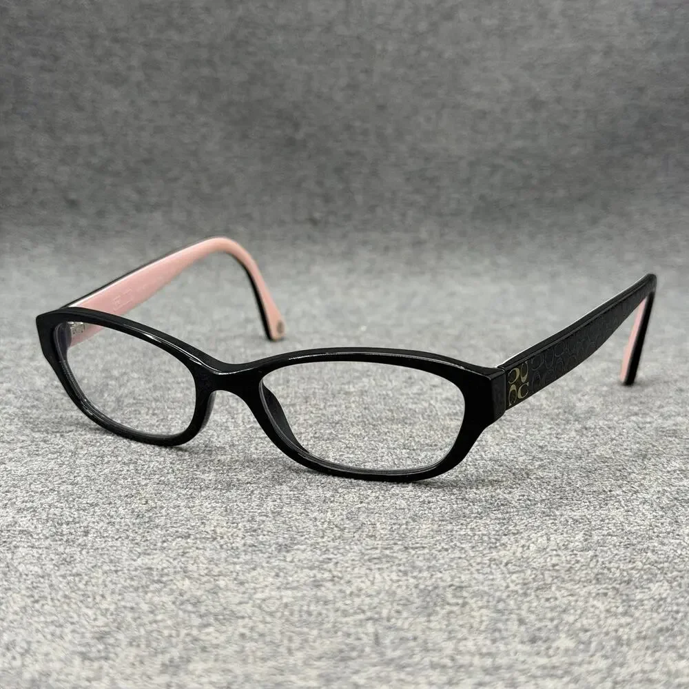 Coach Cecilia HC6002 5053 Black Pink Oval Eyeglasses Frame Women’s 49-16-135